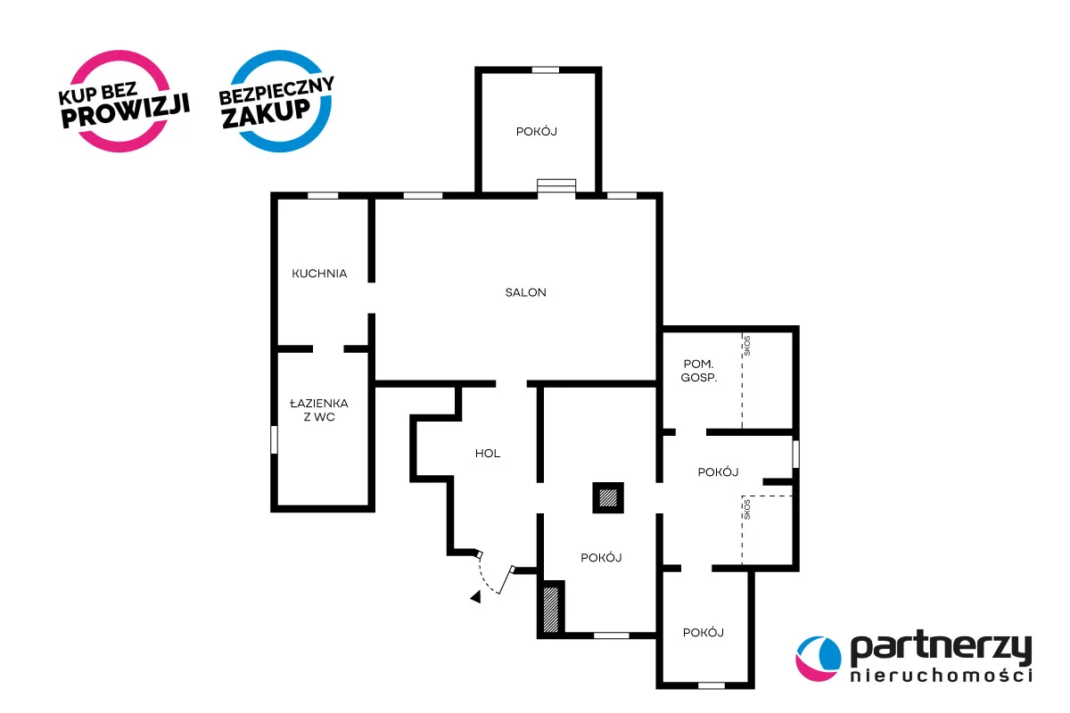 5 pokoi, mieszkanie 61,57 m², piętro 2, oferta nr , PAN307330, Gdańsk, Oliwa, Świerkowa