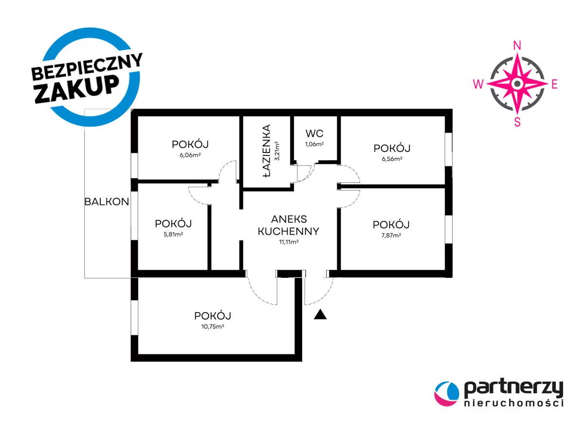 5 pokoi, apartament 57,88 m², piętro 4, oferta nr , PAN229198, Gdańsk, Żabianka-Wejhera-Jelitkowo-Tysiąclecia, Żabianka, Szyprów