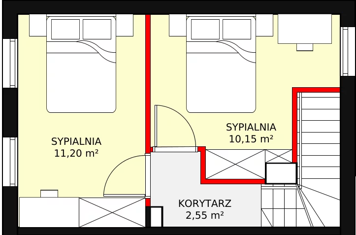 Apartament 51,89 m², piętro 1, oferta nr H/2, Słoneczna Karwia, Karwia, ul. Relaksowa