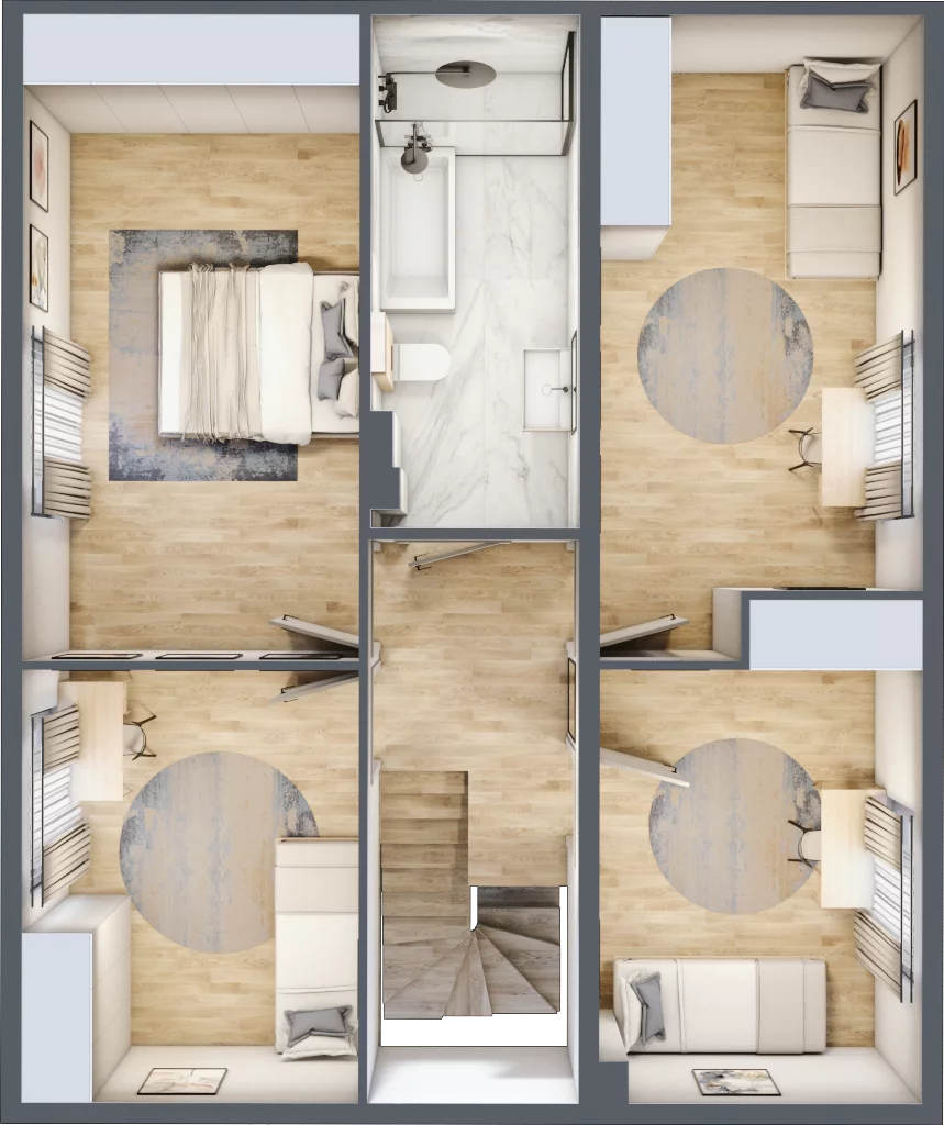 Dom 101,72 m², oferta nr A1, Majewska Domy, Warszawa, Białołęka, Brzeziny, ul. Włady Majewskiej