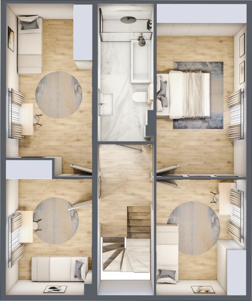 Dom 120,86 m², oferta nr A2, Majewska Domy, Warszawa, Białołęka, Brzeziny, ul. Włady Majewskiej