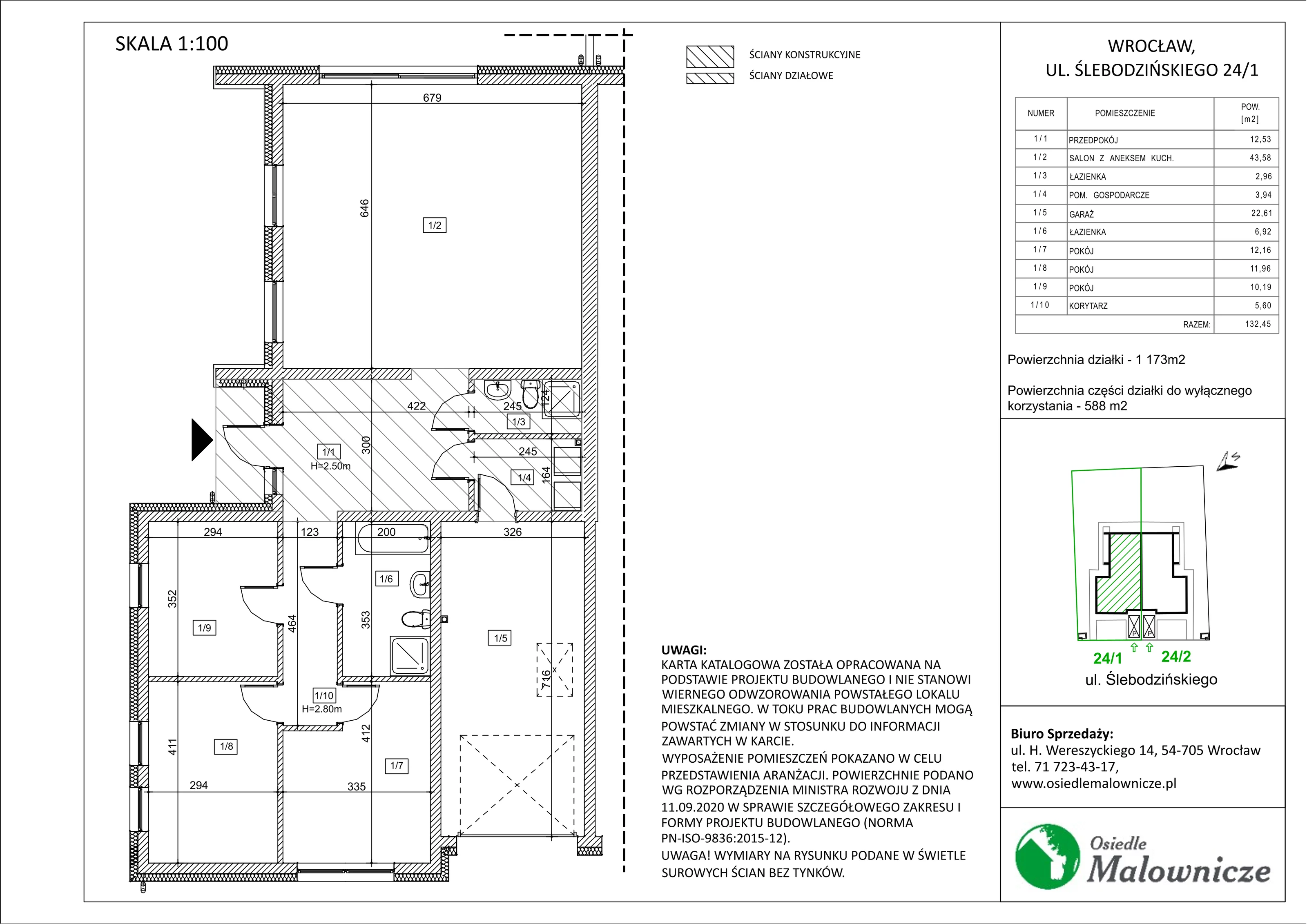 Dom 132,45 m², oferta nr Ślebodzińskiego 24/1, Osiedle Malownicze cz. II, Wrocław, Leśnica, Fabryczna, ul. Ślebodzińskiego /ul. Łanowskiego