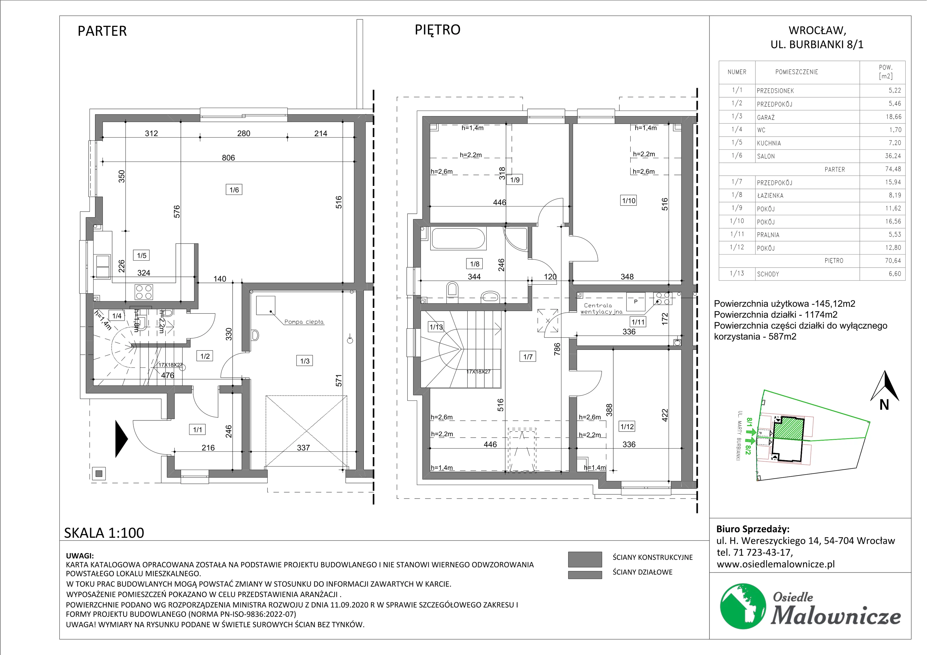 Dom 145,12 m², oferta nr Burbianki 8/1, Osiedle Malownicze cz. II, Wrocław, Leśnica, Fabryczna, ul. Ślebodzińskiego /ul. Łanowskiego