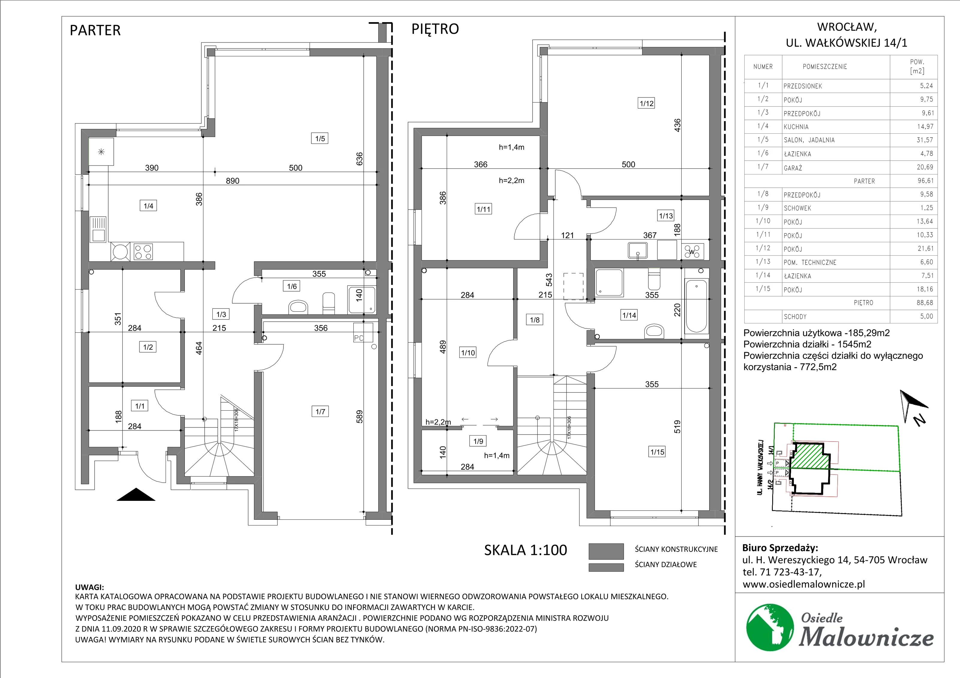 Dom 185,29 m², oferta nr Wałkówskiej 14/1, Osiedle Malownicze cz. II, Wrocław, Leśnica, Fabryczna, ul. Ślebodzińskiego /ul. Łanowskiego