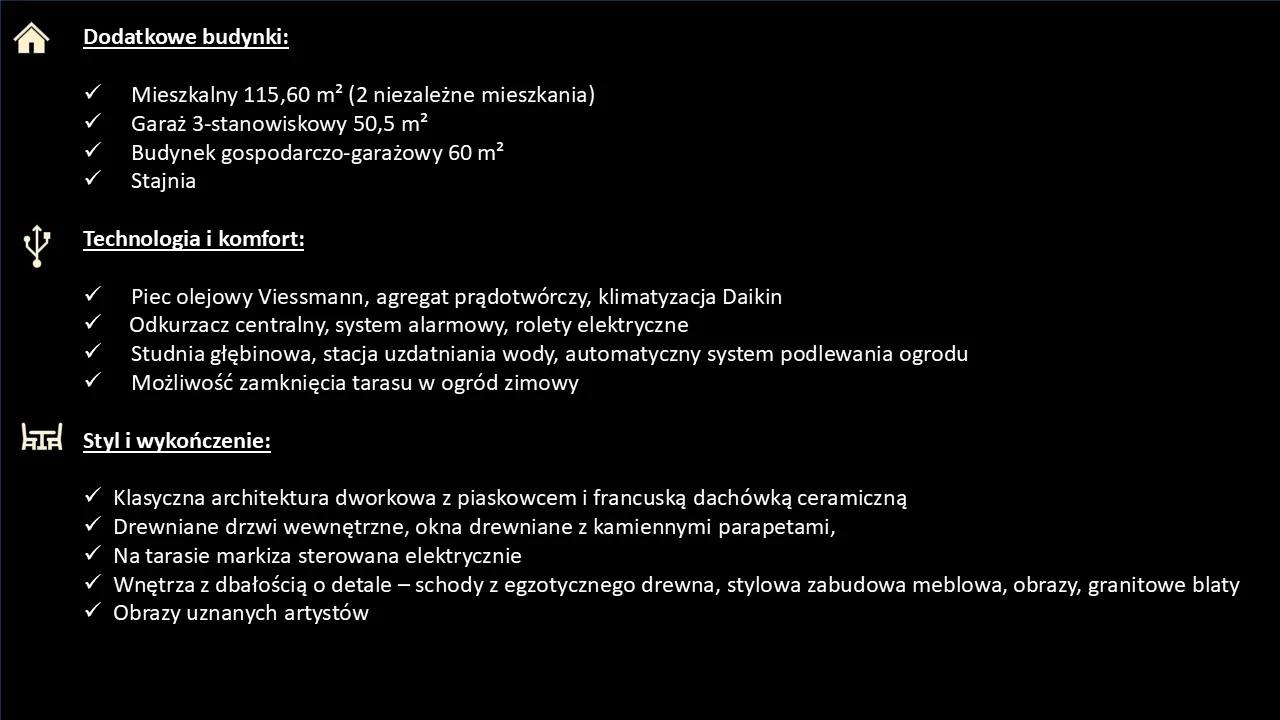 Dom 711,70 m², oferta nr 1, Posiadłość w Kolnie blisko Konina, Kolno