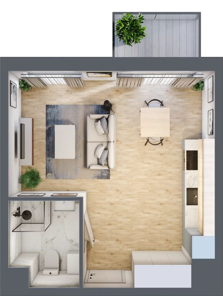 1 pokój, mieszkanie 29,46 m², piętro 2, oferta nr AA0203, NU Warszawa Wola, Warszawa, Wola, Czyste, ul. Kolejowa