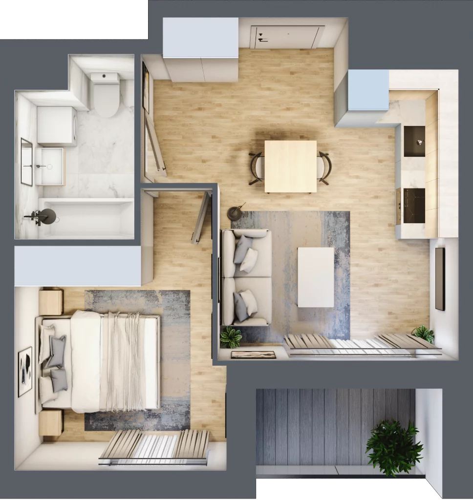 2 pokoje, mieszkanie 34,50 m², piętro 1, oferta nr AA0107, NU Warszawa Wola, Warszawa, Wola, Czyste, ul. Kolejowa