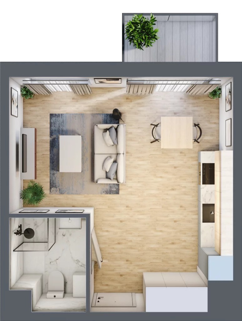 1 pokój, mieszkanie 29,78 m², piętro 3, oferta nr AA0302, NU Warszawa Wola, Warszawa, Wola, Czyste, ul. Kolejowa