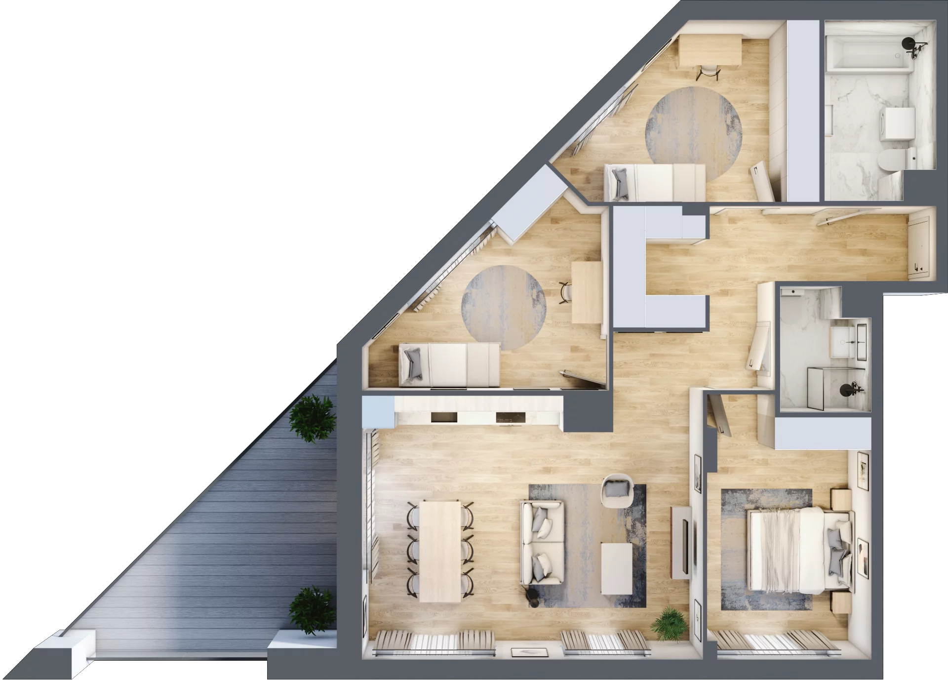 4 pokoje, mieszkanie 92,63 m², piętro 3, oferta nr AA0309, NU Warszawa Wola, Warszawa, Wola, Czyste, ul. Kolejowa