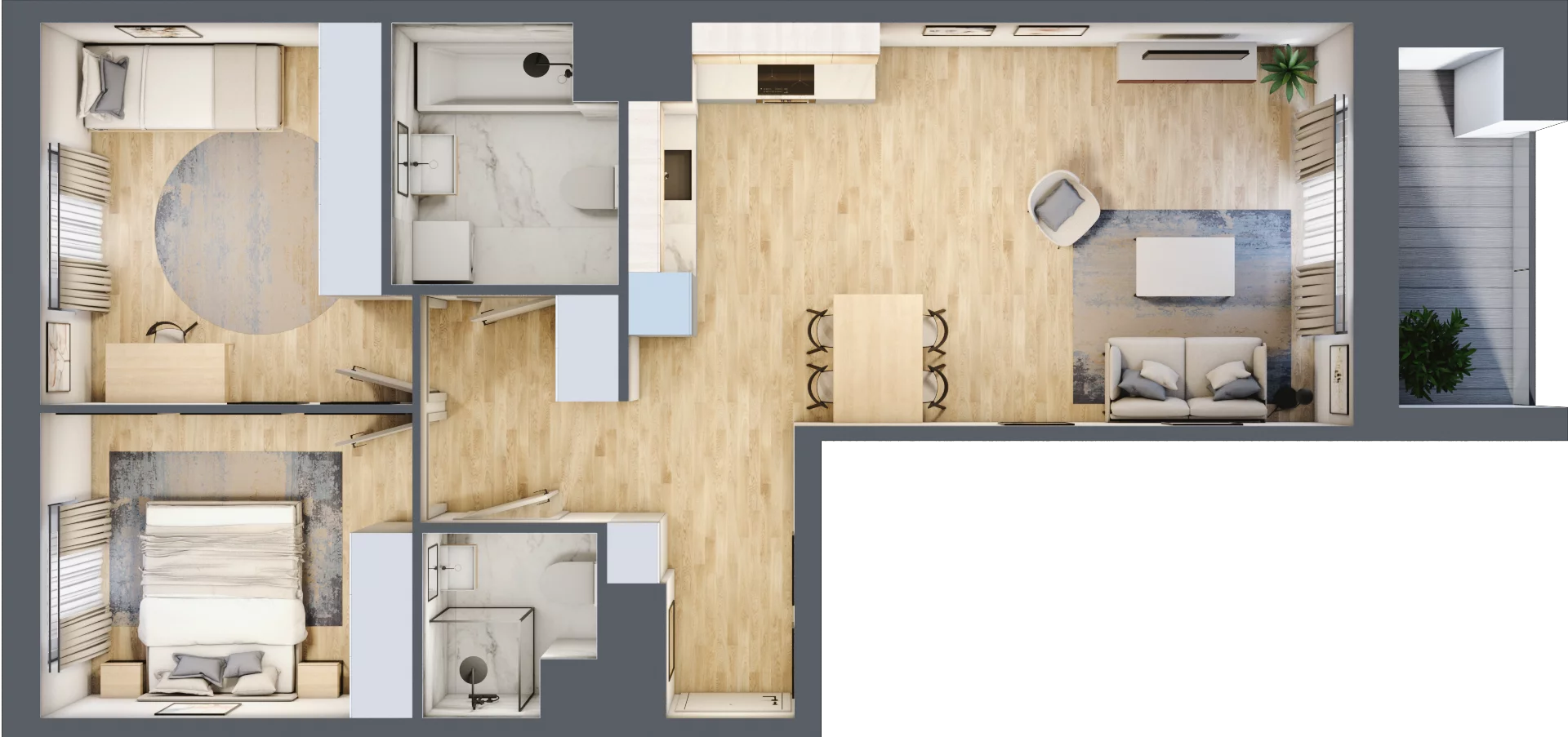 3 pokoje, mieszkanie 64,87 m², piętro 5, oferta nr AA0504, NU Warszawa Wola, Warszawa, Wola, Czyste, ul. Kolejowa