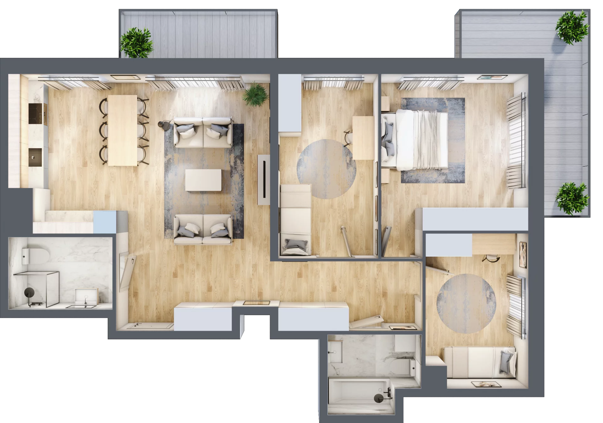 4 pokoje, mieszkanie 91,98 m², piętro 1, oferta nr BC0105, NU Warszawa Wola, Warszawa, Wola, Czyste, ul. Kolejowa
