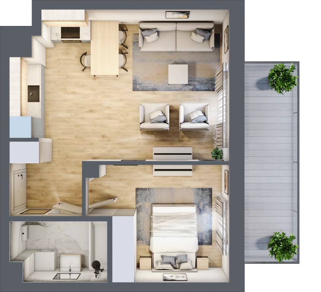 2 pokoje, mieszkanie 43,61 m², piętro 2, oferta nr AC0230, Stilla, Warszawa, Włochy, Raków, ul. Fajansowa 5
