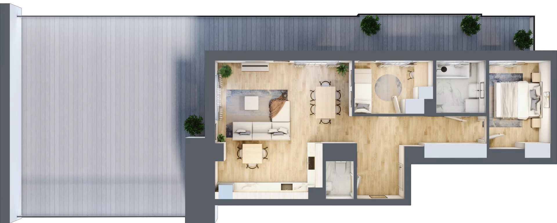 3 pokoje, mieszkanie 67,66 m², piętro 3, oferta nr AC0339, Stilla, Warszawa, Włochy, Raków, ul. Fajansowa 5