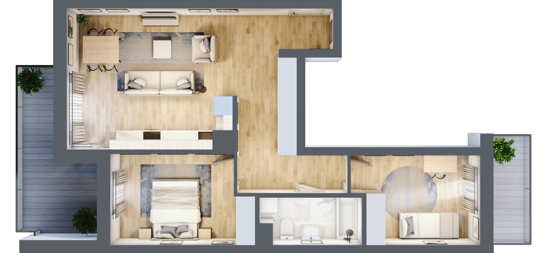 3 pokoje, mieszkanie 66,36 m², piętro 1, oferta nr BA0118, Stilla, Warszawa, Włochy, Raków, ul. Fajansowa 5