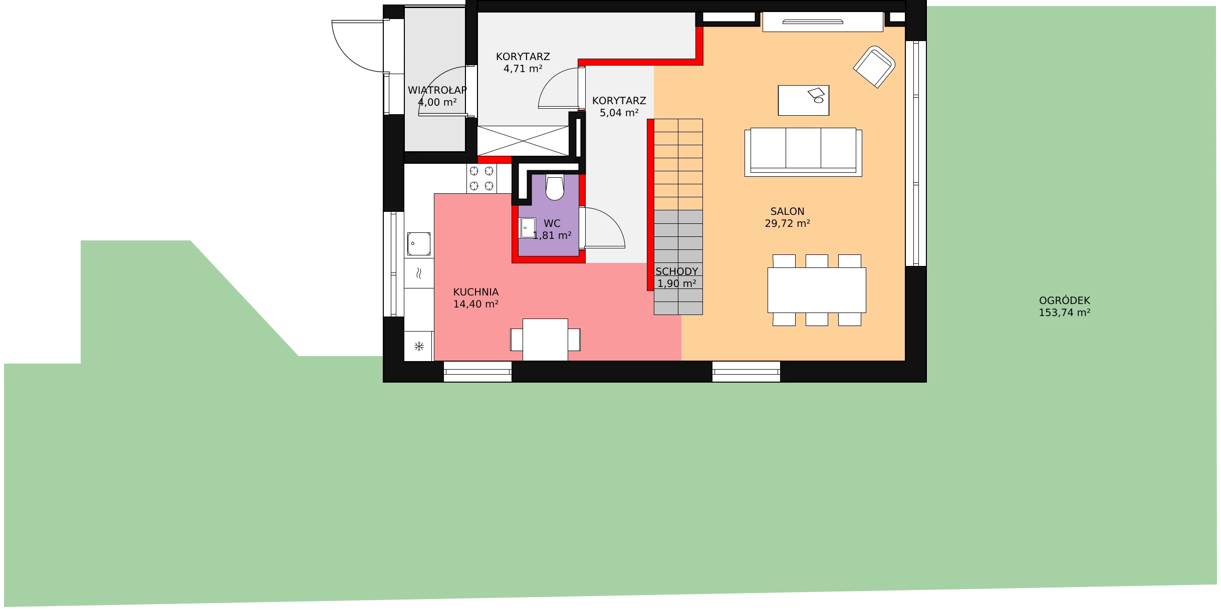 Dom 162,56 m², oferta nr A01, Jaśminowy Mokotów VI Domy, Warszawa, Mokotów, Stegny, ul. Białego Dębu