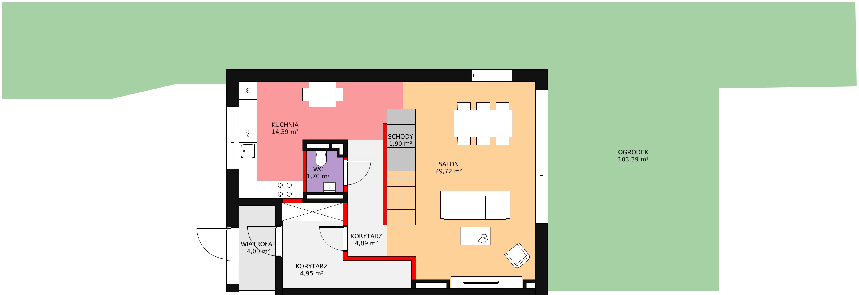 Dom 163,52 m², oferta nr A02, Jaśminowy Mokotów VI Domy, Warszawa, Mokotów, Stegny, ul. Białego Dębu