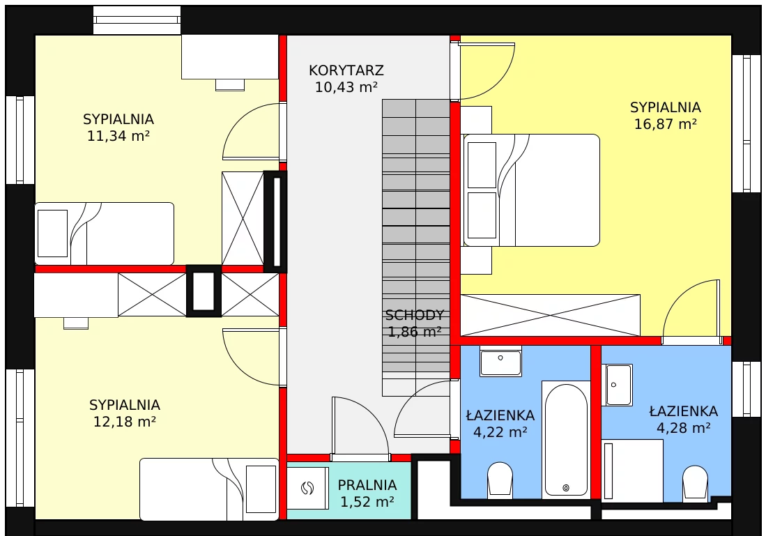 Dom 163,52 m², oferta nr A02, Jaśminowy Mokotów VI Domy, Warszawa, Mokotów, Stegny, ul. Białego Dębu