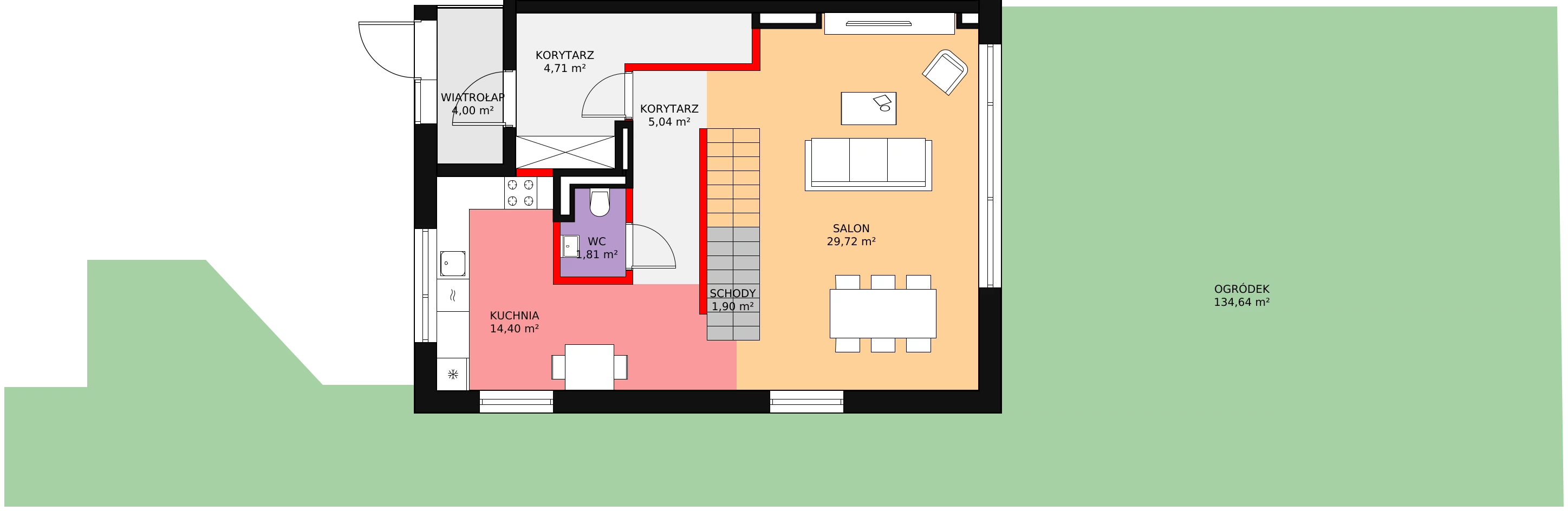 Dom 162,54 m², oferta nr B01, Jaśminowy Mokotów VI Domy, Warszawa, Mokotów, Stegny, ul. Białego Dębu