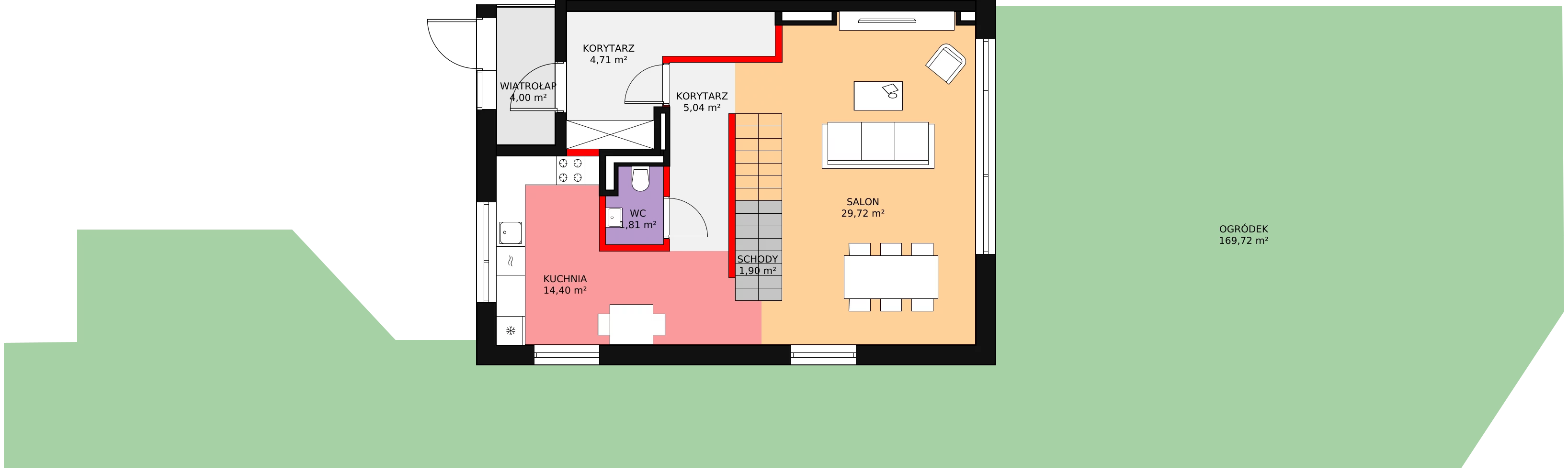 Dom 162,83 m², oferta nr C01, Jaśminowy Mokotów VI Domy, Warszawa, Mokotów, Stegny, ul. Białego Dębu