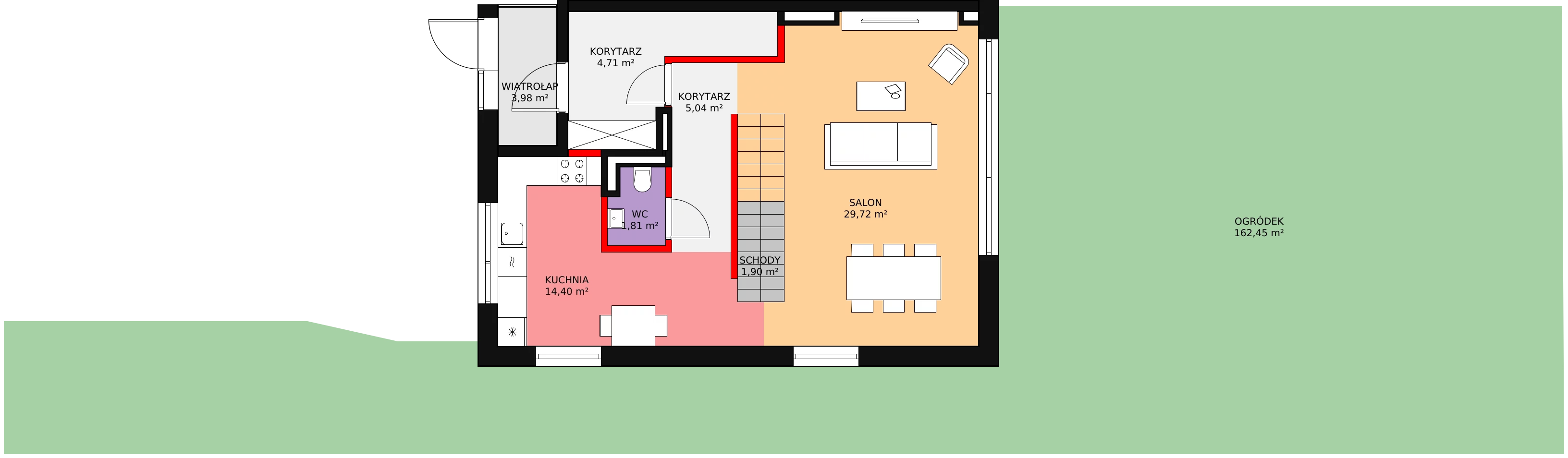 Dom 162,40 m², oferta nr D01, Jaśminowy Mokotów VI Domy, Warszawa, Mokotów, Stegny, ul. Białego Dębu