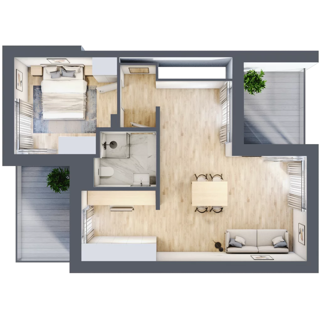 Dom 256,59 m², oferta nr E01, Jaśminowy Mokotów VI Domy, Warszawa, Mokotów, Stegny, ul. Białego Dębu