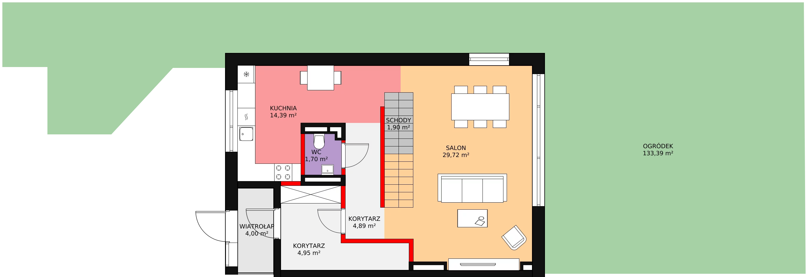 Dom 163,52 m², oferta nr E02, Jaśminowy Mokotów VI Domy, Warszawa, Mokotów, Stegny, ul. Białego Dębu