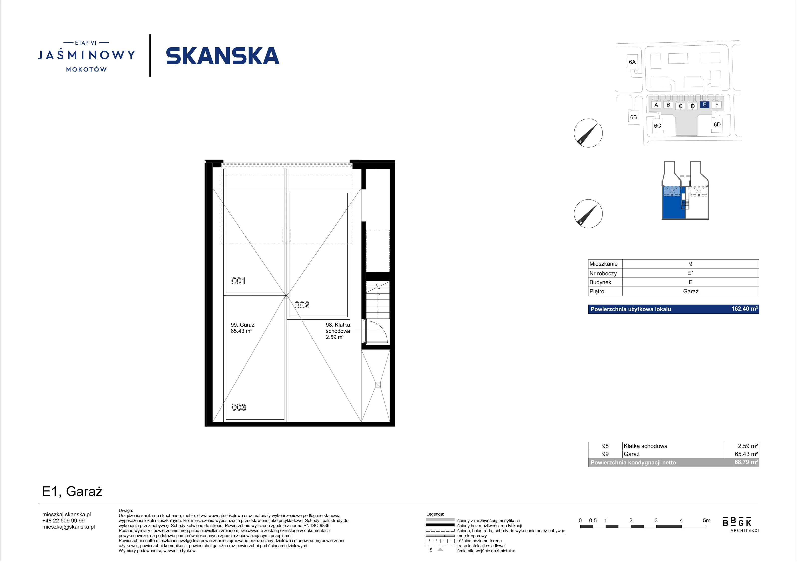 Dom 162,40 m², oferta nr E01, Jaśminowy Mokotów VI Domy, Warszawa, Mokotów, Stegny, ul. Białego Dębu