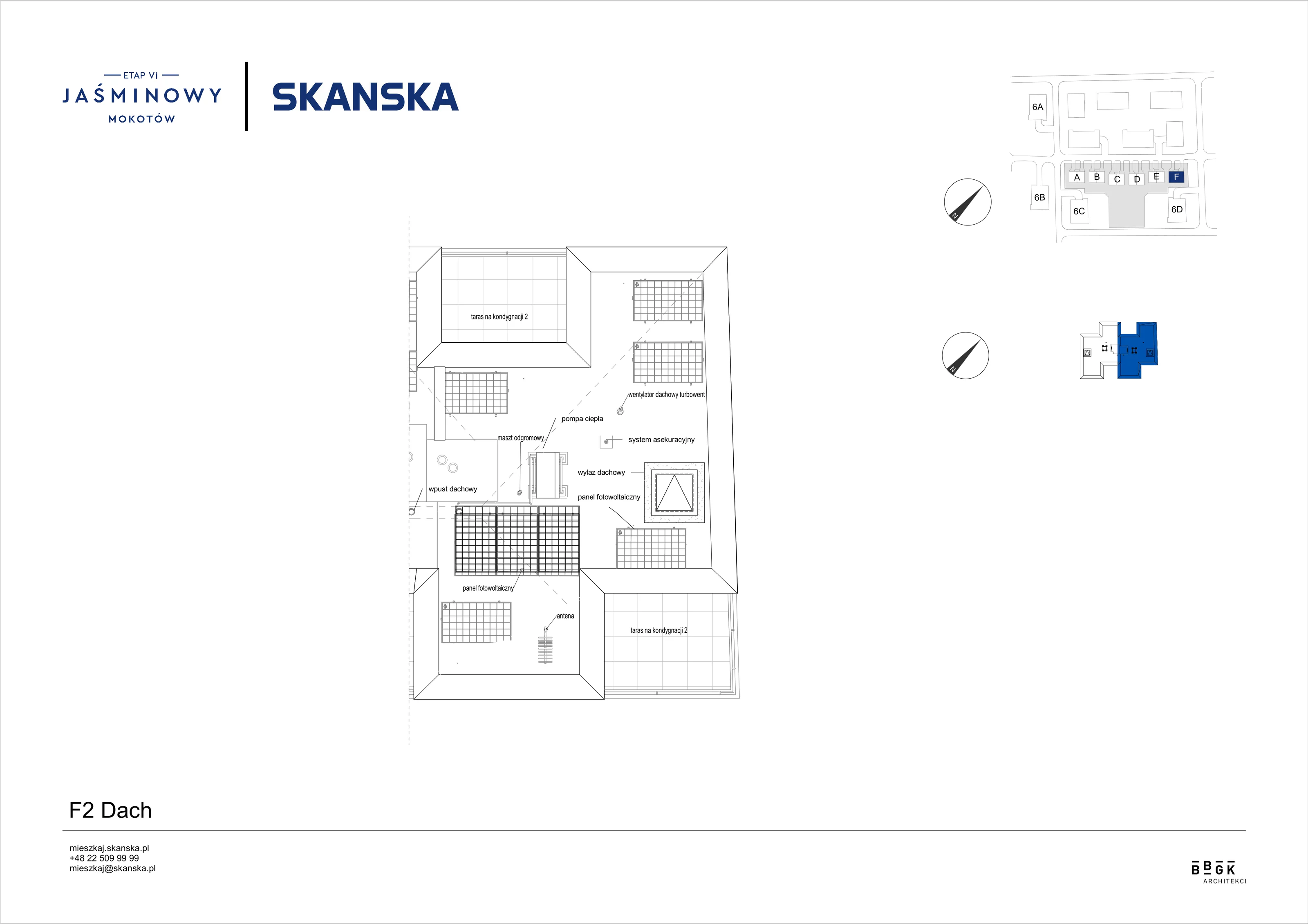 Dom 158,59 m², oferta nr F02, Jaśminowy Mokotów VI Domy, Warszawa, Mokotów, Stegny, ul. Białego Dębu