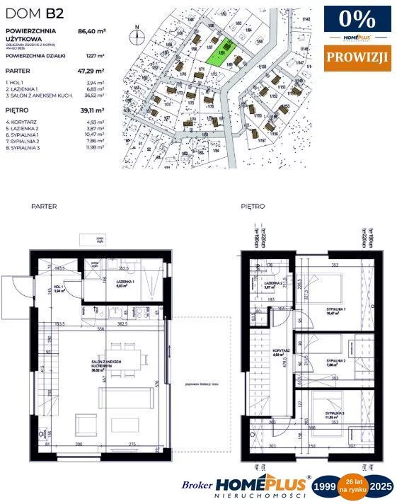 Dom 86,40 m², oferta nr , 24873/78/ODS, Kownatki