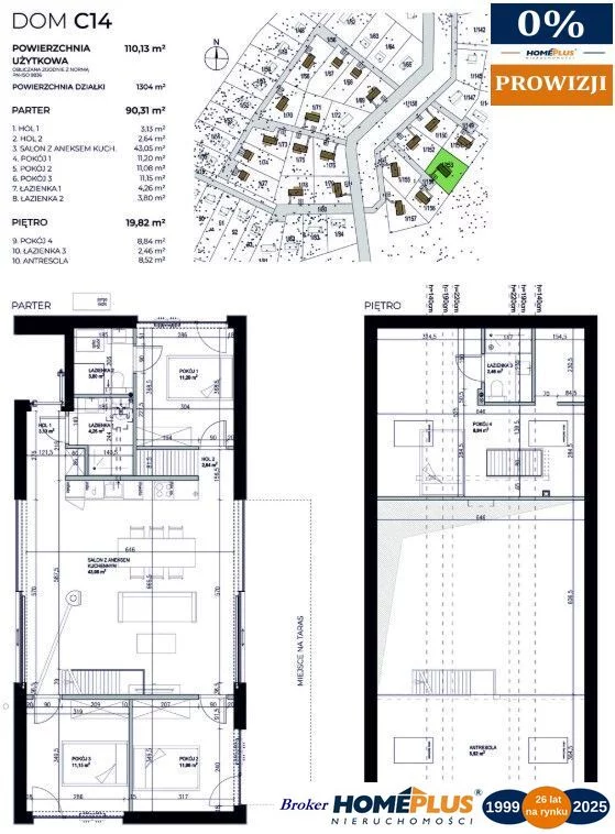 Dom 110,13 m², oferta nr , 24879/78/ODS, Kownatki