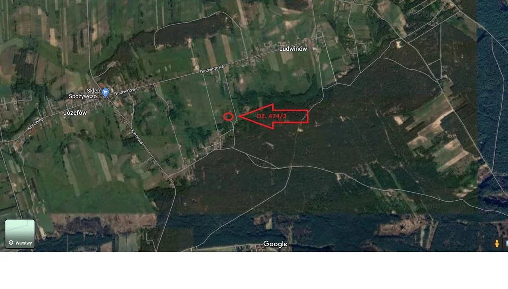 Działka 3 566,00 m², oferta nr , 23152/78/OGS, Ludwinów