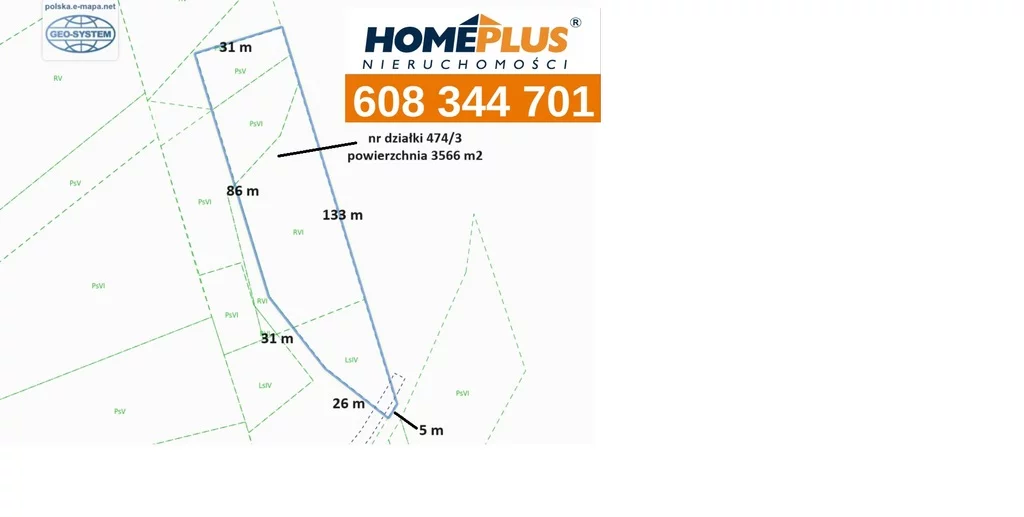 Działka 3 566,00 m², oferta nr , 23152/78/OGS, Ludwinów