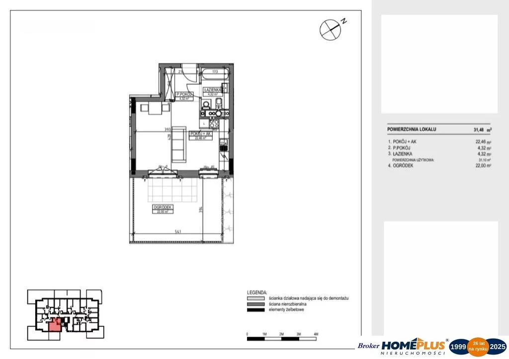 1 pokój, mieszkanie 31,57 m², parter, oferta nr , 122989/78/OMS, Bydgoszcz, Bocianowo, Zaświat
