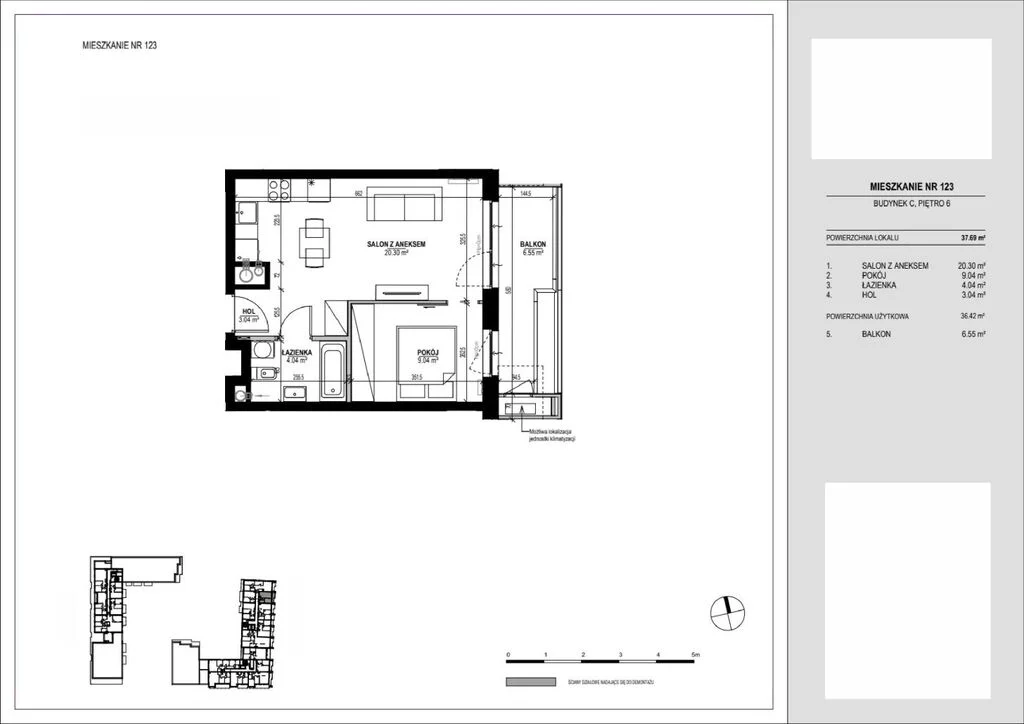 2 pokoje, mieszkanie 36,42 m², piętro 6, oferta nr , 122968/78/OMS, Bydgoszcz, Bartodzieje, Gajowa