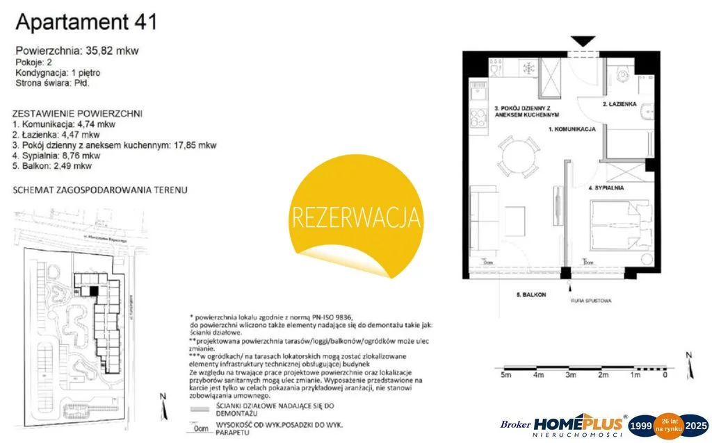 2 pokoje, mieszkanie 35,82 m², piętro 1, oferta nr , 121128/78/OMS, Gdańsk, Mieczysława Boguckiego