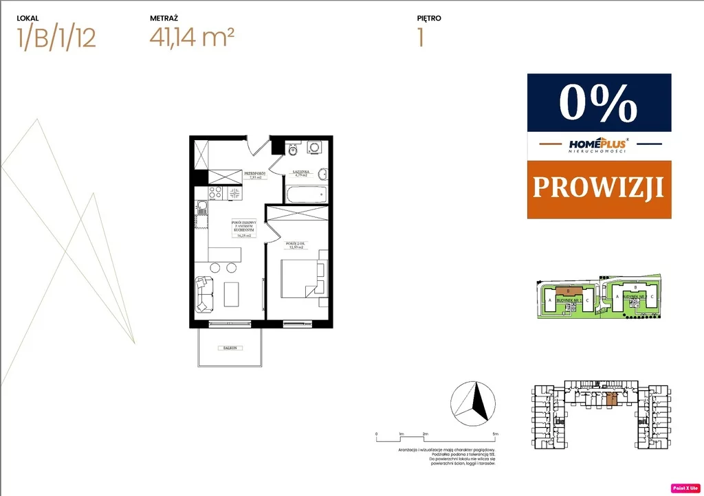 Mieszkanie dwupokojowe 41,14 m², Sosnowiec, Ostrogórska, Sprzedaż
