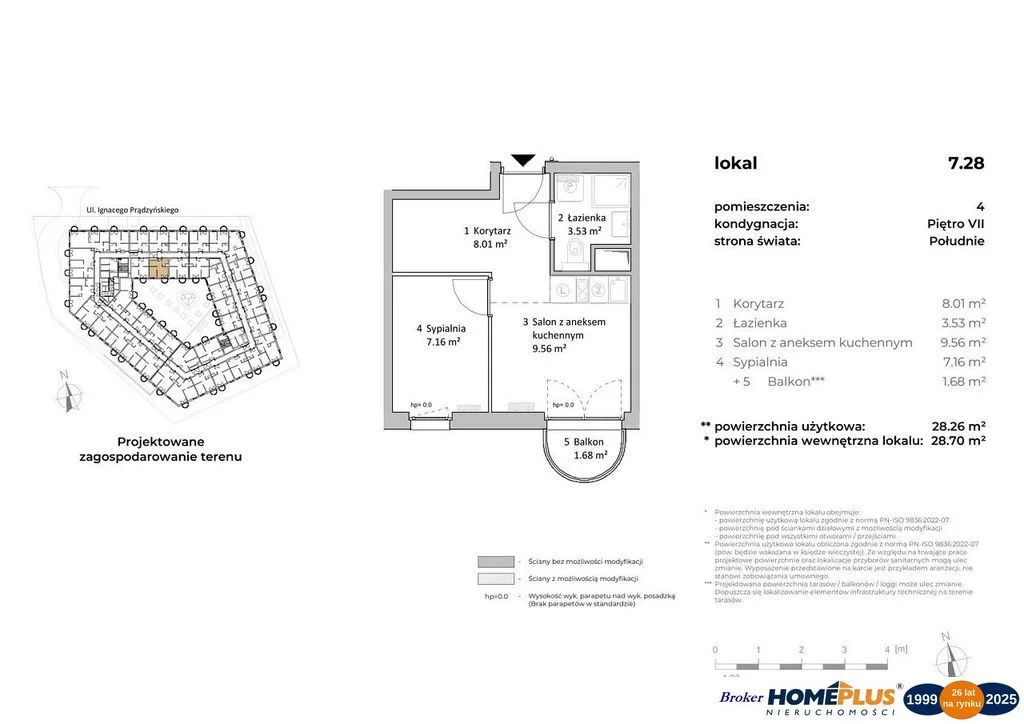 2 pokoje, mieszkanie 28,21 m², piętro 7, oferta nr , 121472/78/OMS, Warszawa, Wola, Wola, Połczyńska