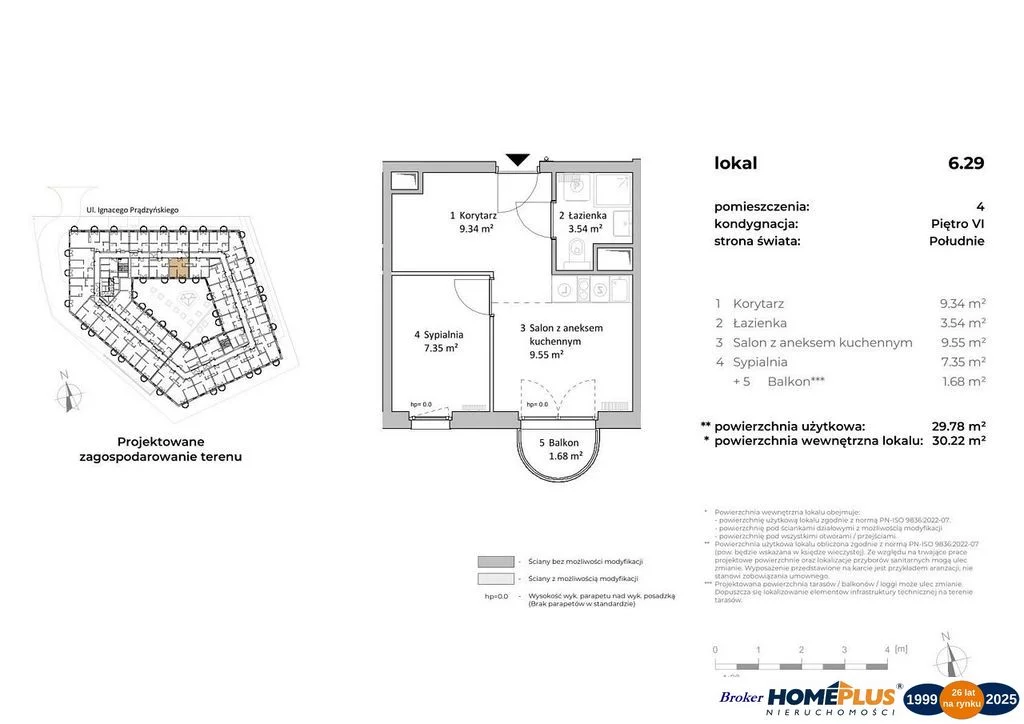 2 pokoje, mieszkanie 29,84 m², piętro 6, oferta nr , 121482/78/OMS, Warszawa, Wola, Wola, Połczyńska