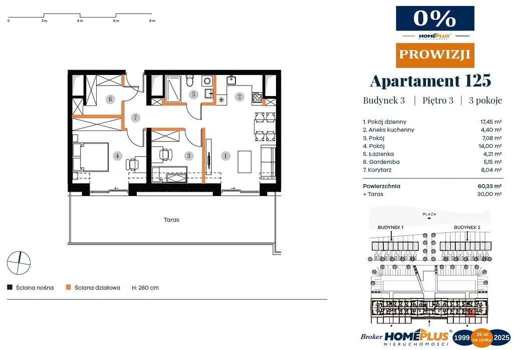 2 pokoje, mieszkanie 60,33 m², piętro 3, oferta nr , 124202/78/OMS, Rogowo