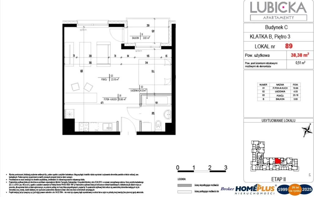 2 pokoje, mieszkanie 38,27 m², piętro 3, oferta nr , 117122/78/OMS, Toruń, Jakubskie Przedmieście, Szosa Lubicka