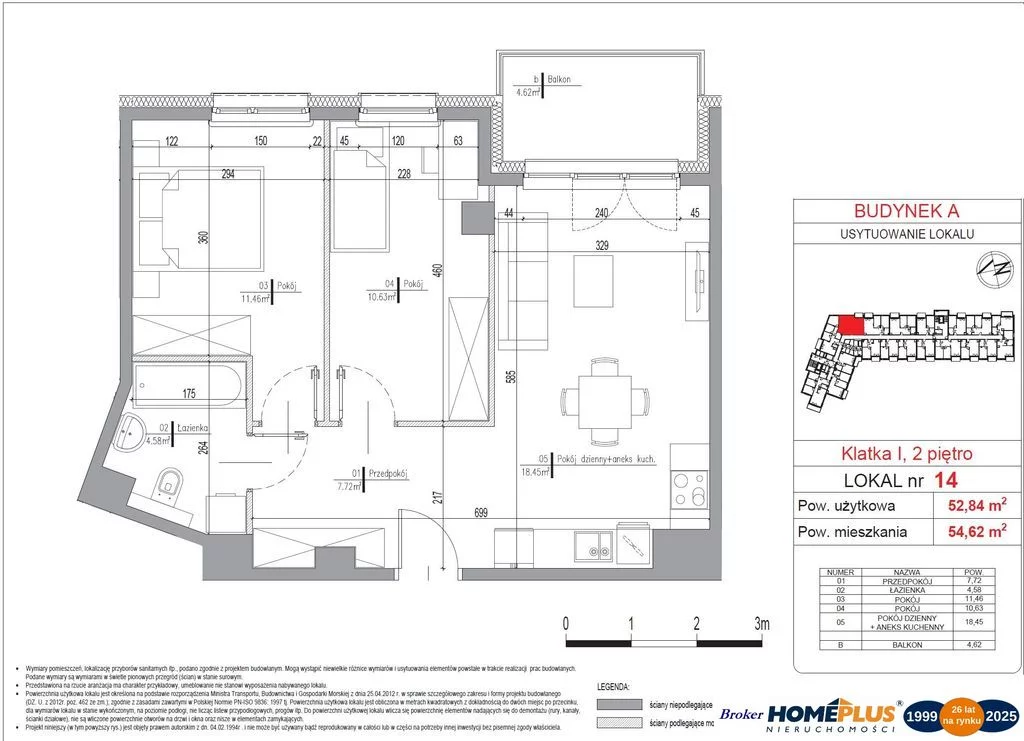 3 pokoje, mieszkanie 52,84 m², piętro 2, oferta nr , 110538/78/OMS, Radzymin, Juliusza Słowackiego