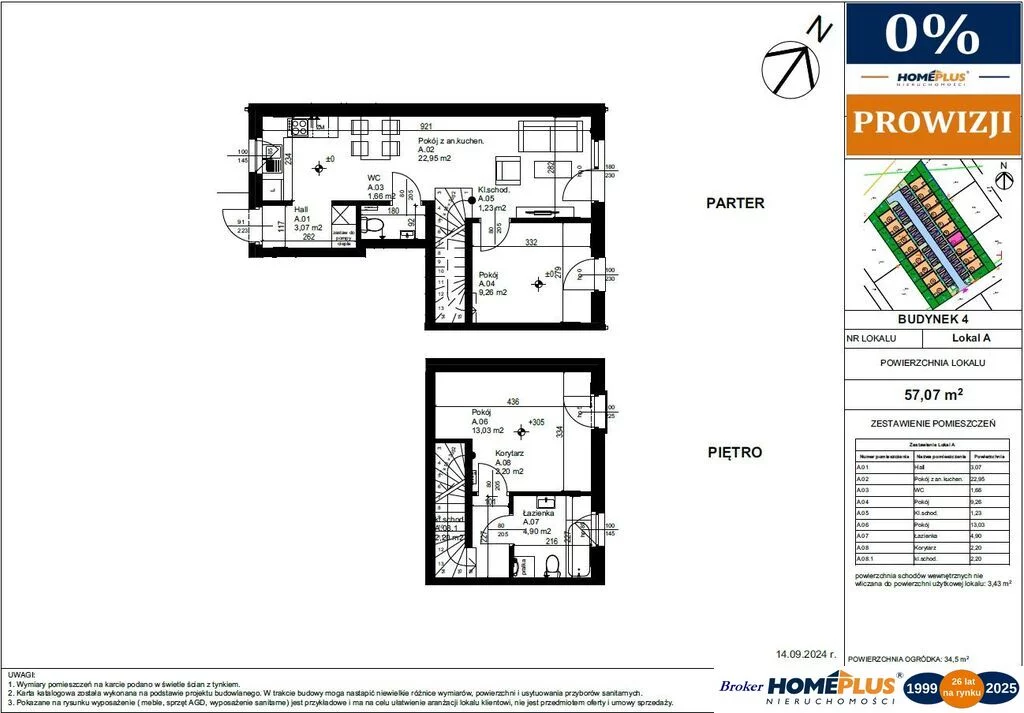 3 pokoje, mieszkanie 57,07 m², parter, oferta nr , 124100/78/OMS, Radzymin, Ogrodowa