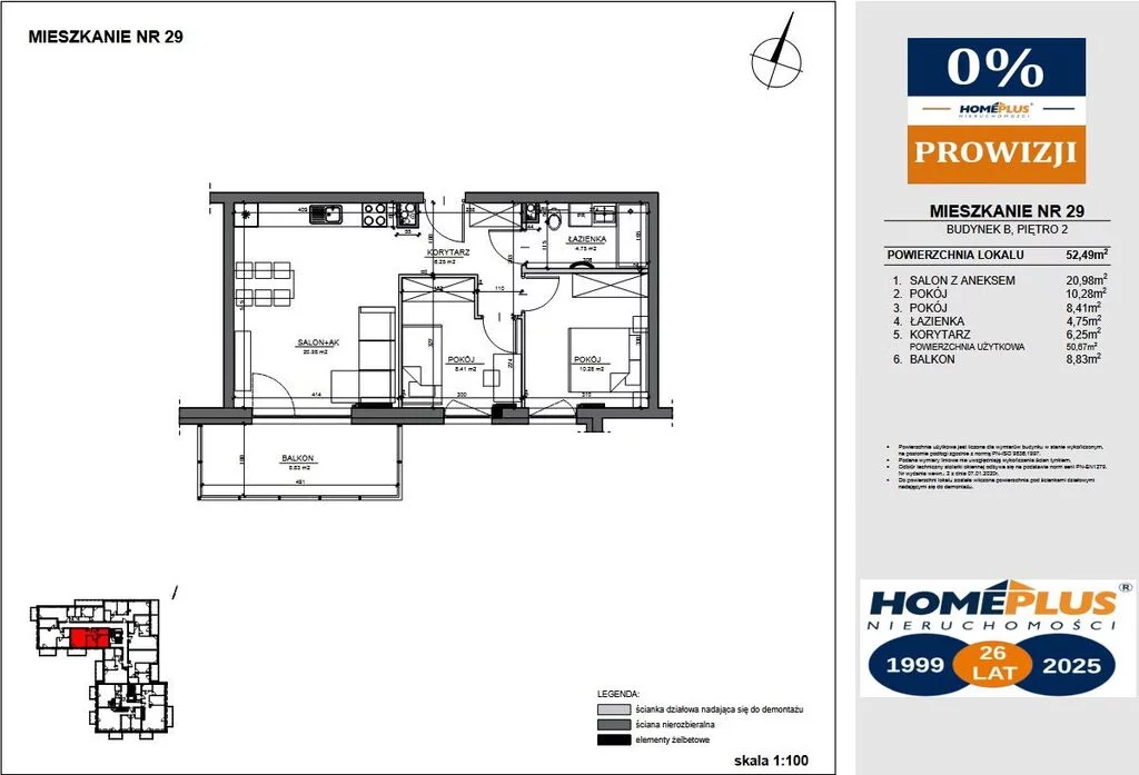 3 pokoje, mieszkanie 50,67 m², piętro 2, oferta nr , 124207/78/OMS, Toruń, Winnica, Winnica