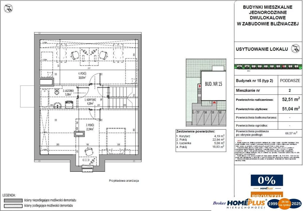 3 pokoje, mieszkanie 68,11 m², piętro 1, oferta nr , 122289/78/OMS, Radzymin, Wołomińska