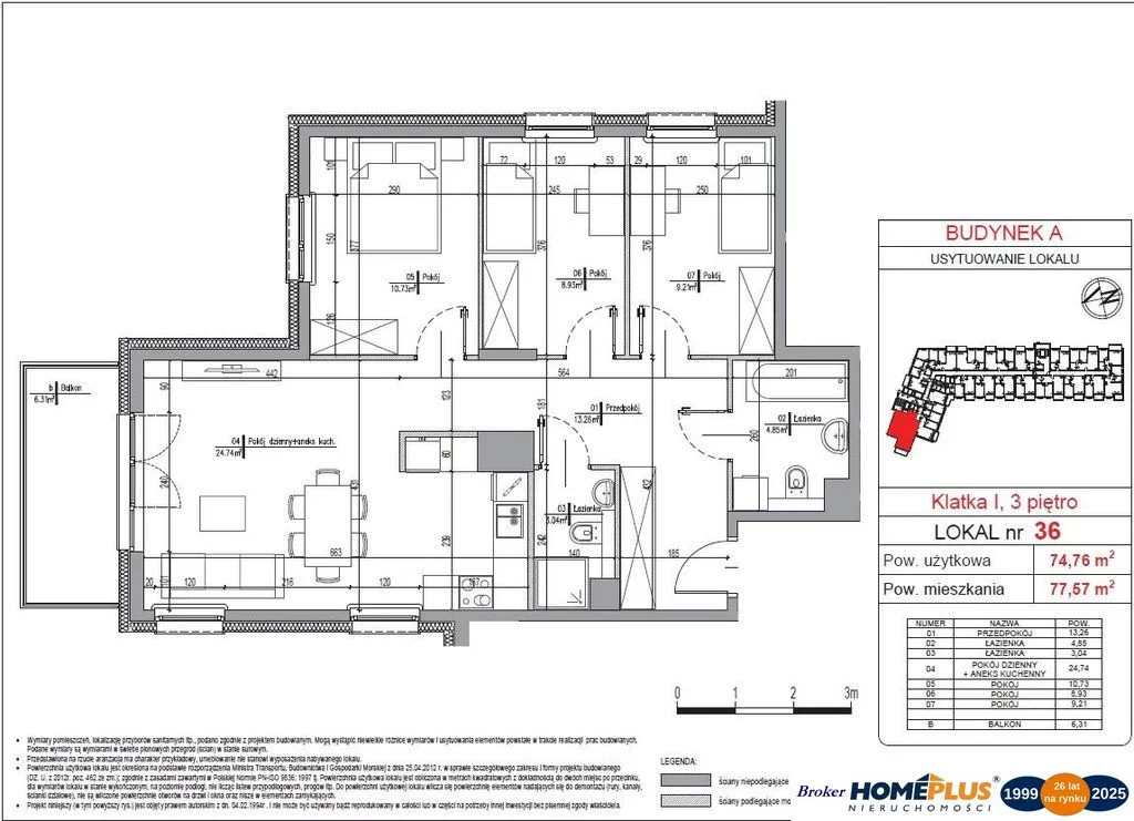 4 pokoje, mieszkanie 74,76 m², piętro 3, oferta nr , 110560/78/OMS, Radzymin, Juliusza Słowackiego