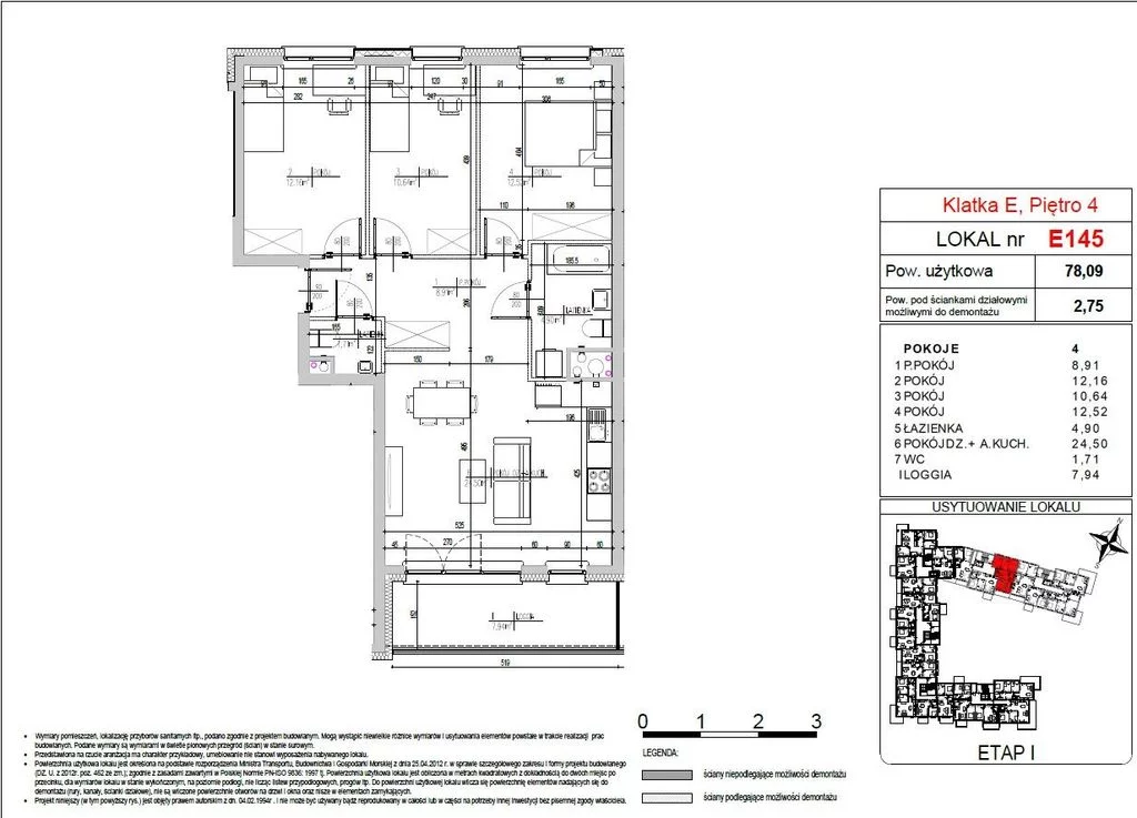 Mieszkanie na sprzedaż, 78,13 m², 4 pokoje, 4 piętro, oferta nr 121161/78/OMS