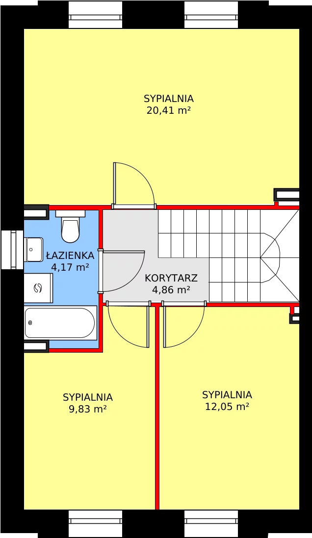 Dom 101,69 m², oferta nr 2A, Osiedle SLOW LIFE, Łomianki Dolne, ul. Spokojna/Wyjątkowa