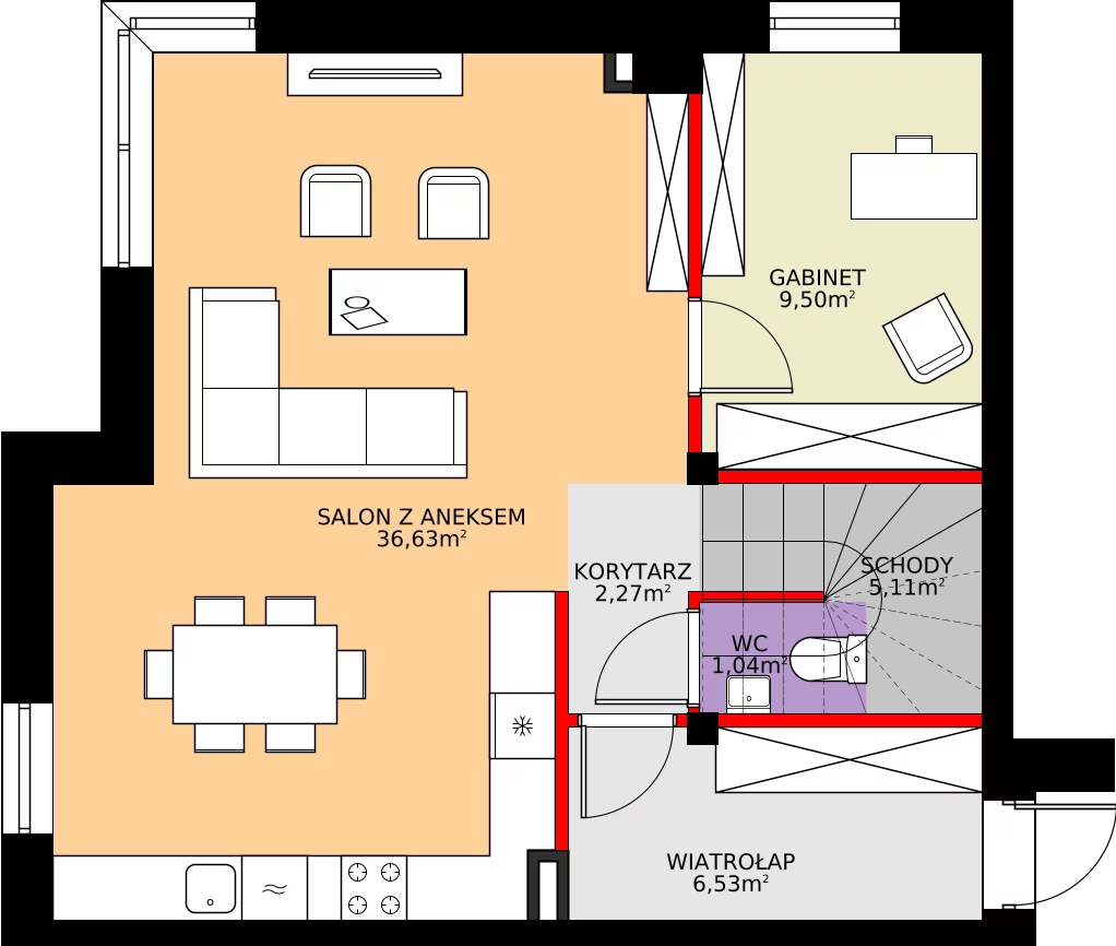 Zalety domu 115.02 m², 3
