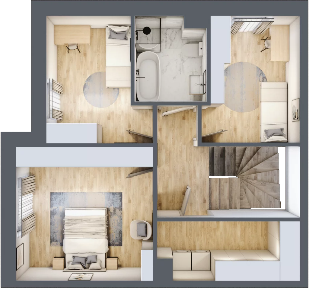 Dom 115,02 m², oferta nr 3, Kozacki Zakątek, Białystok, Zawady, ul. Bohuna