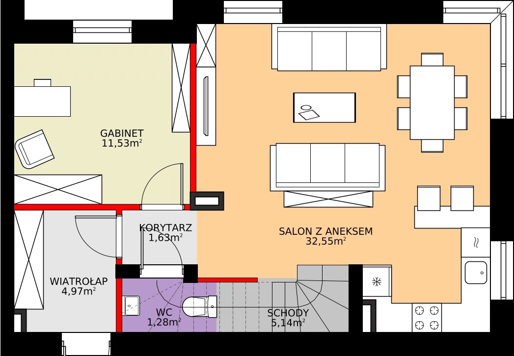Zalety domu 110.44 m², 4